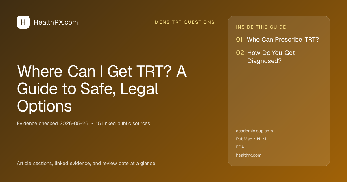 Evidence overview for Where Can I Get TRT? A Guide to Safe, Legal Options