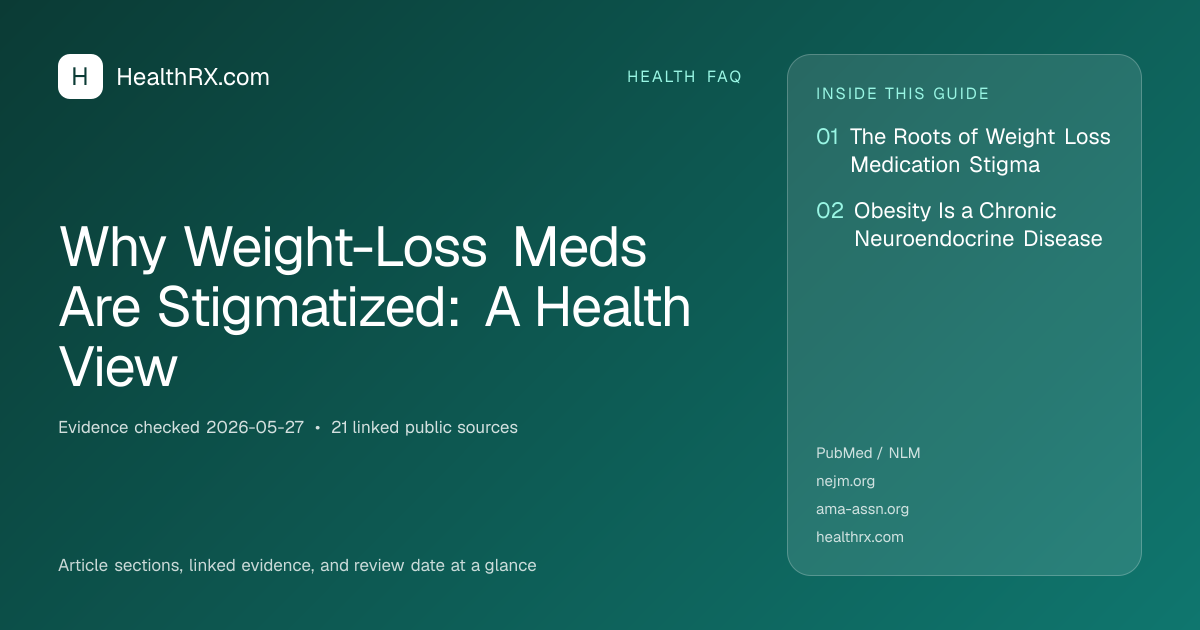 Evidence overview for Why Weight-Loss Meds Are Stigmatized: A Health View