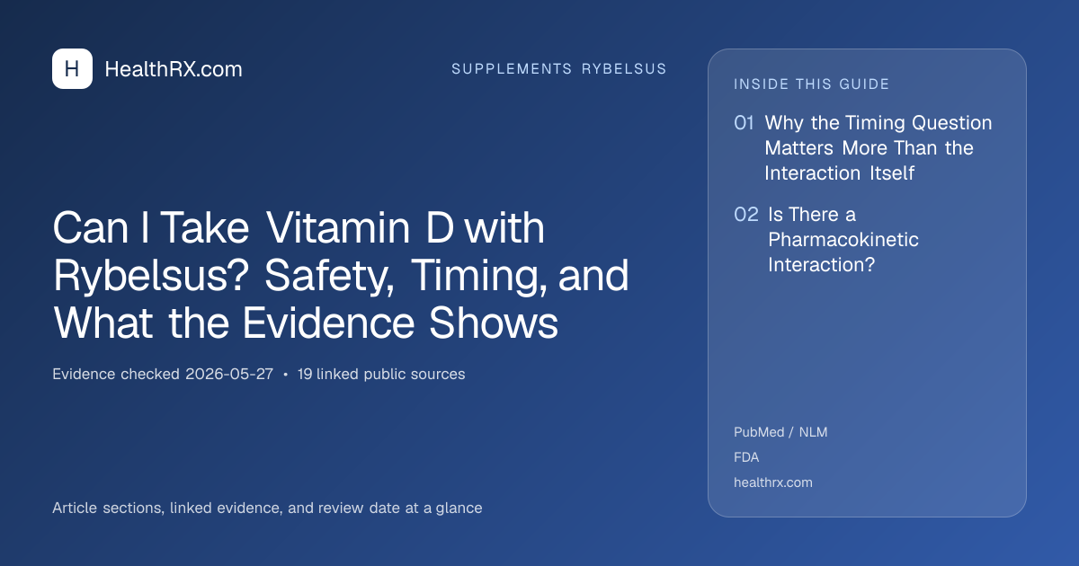 Evidence overview for Can I Take Vitamin D with Rybelsus? Safety, Timing, and What the Evidence Shows
