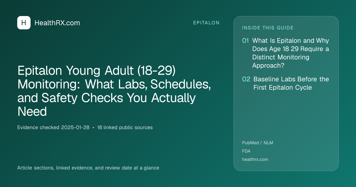Evidence overview for Epitalon Young Adult (18-29) Monitoring: What Labs, Schedules, and Safety Checks You Actually Need