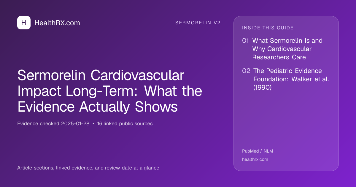 Evidence overview for Sermorelin Cardiovascular Impact Long-Term: What the Evidence Actually Shows