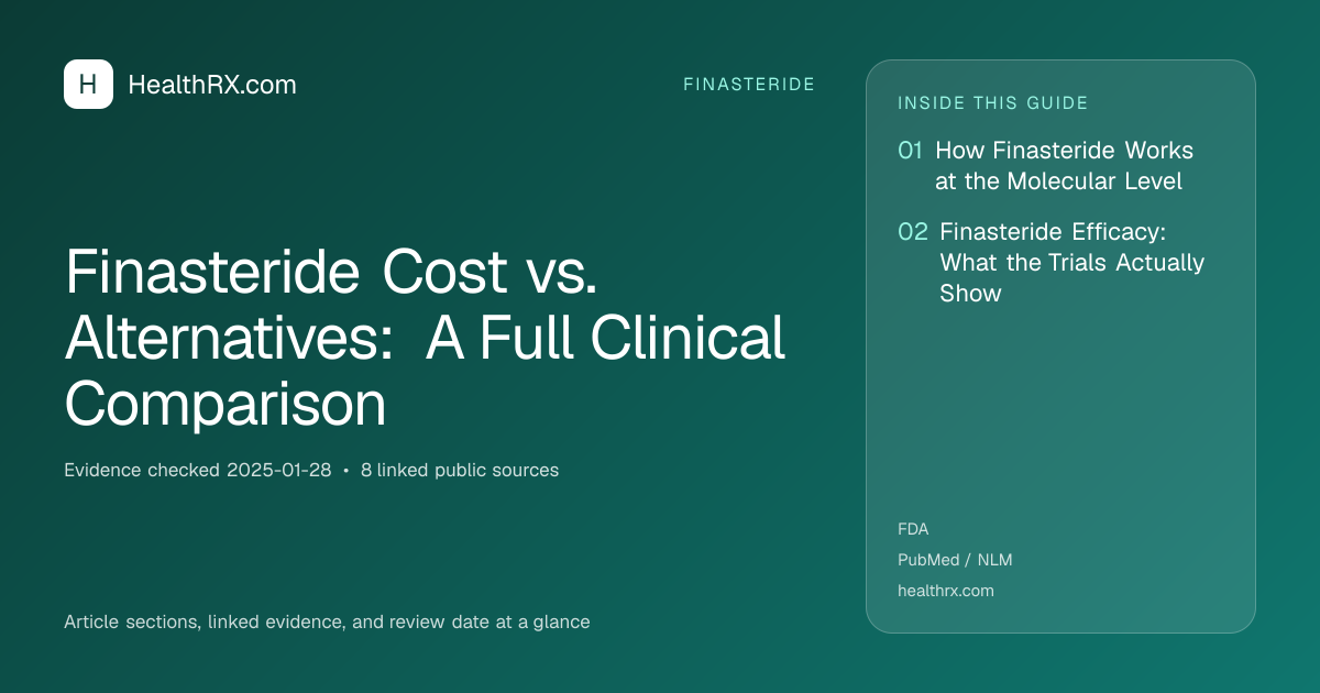 Evidence overview for Finasteride Cost vs. Alternatives: A Full Clinical Comparison