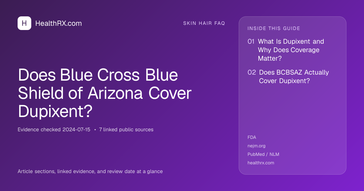 Evidence overview for Does Blue Cross Blue Shield of Arizona Cover Dupixent?
