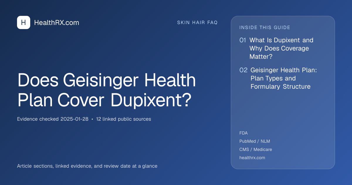 Evidence overview for Does Geisinger Health Plan Cover Dupixent?