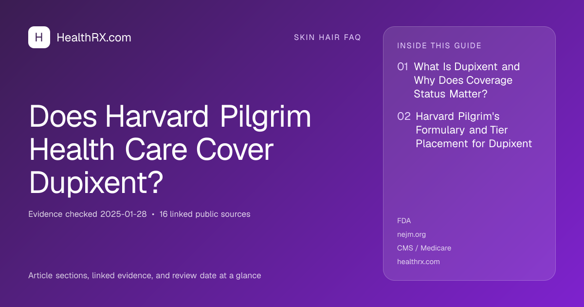 Evidence overview for Does Harvard Pilgrim Health Care Cover Dupixent?