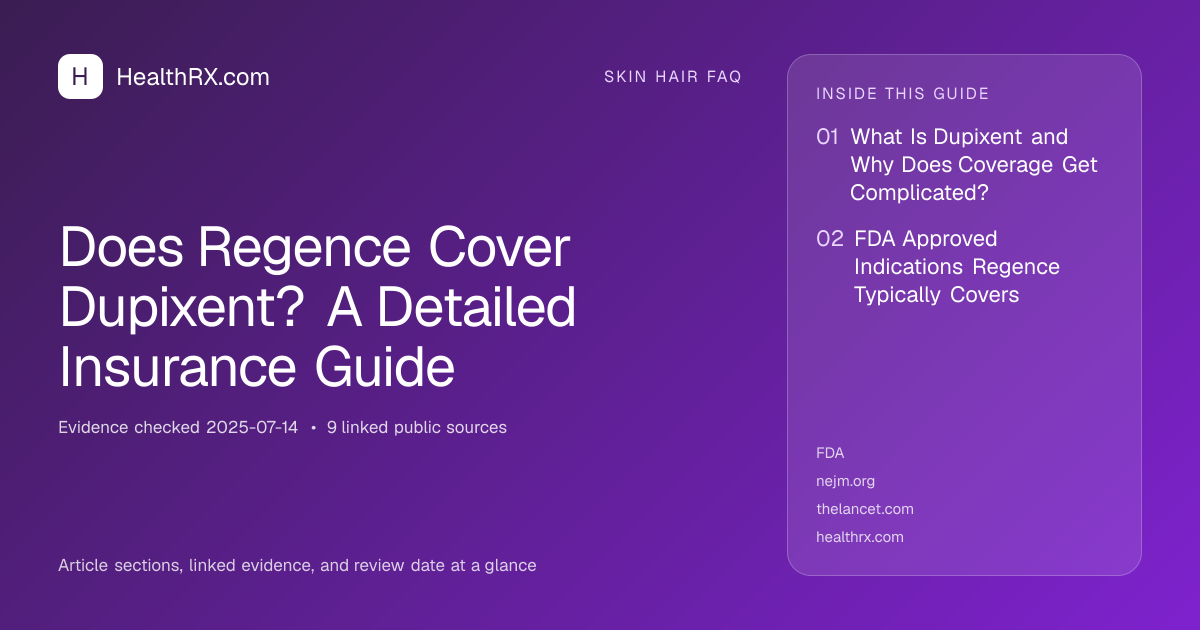 Evidence overview for Does Regence Cover Dupixent? A Detailed Insurance Guide