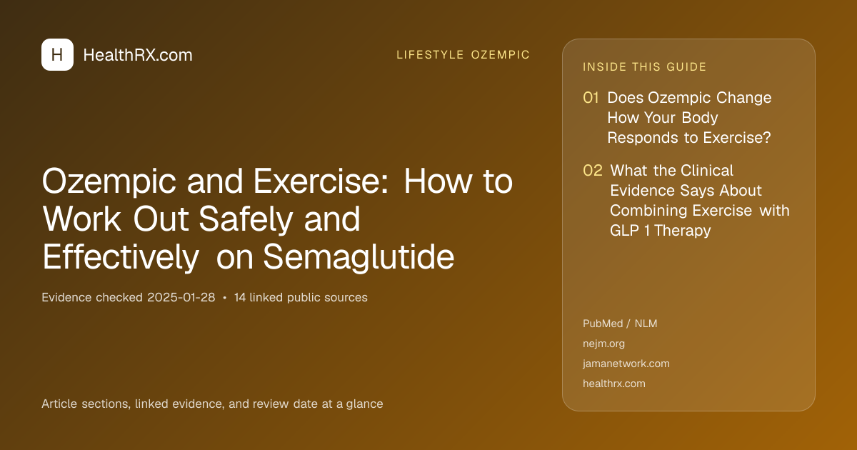 Evidence overview for Ozempic and Exercise: How to Work Out Safely and Effectively on Semaglutide