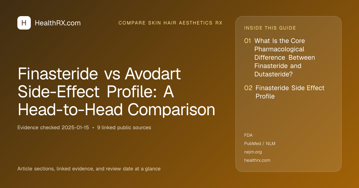 Evidence overview for Finasteride vs Avodart Side-Effect Profile: A Head-to-Head Comparison