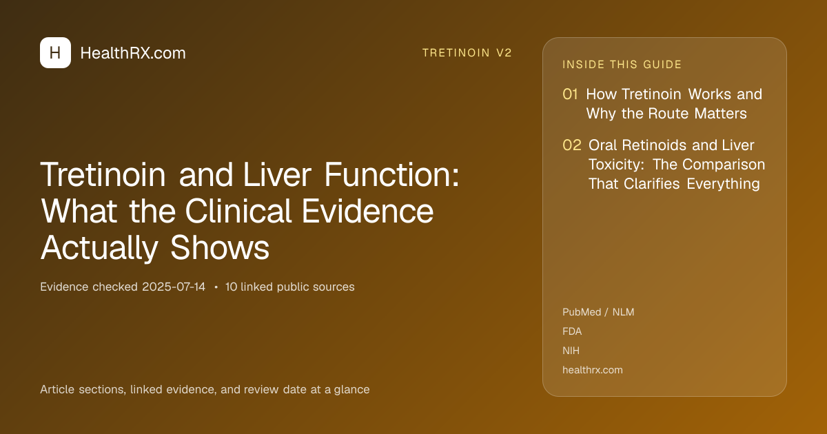 Evidence overview for Tretinoin and Liver Function: What the Clinical Evidence Actually Shows