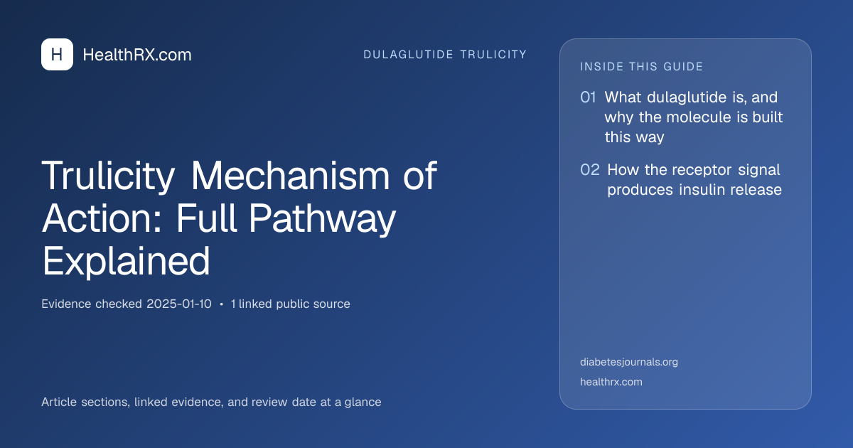 Evidence overview for Trulicity Mechanism of Action: Full Pathway Explained