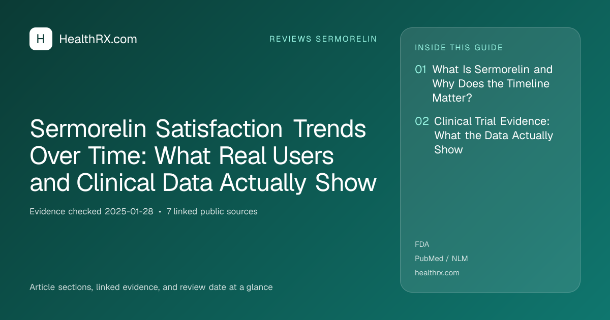 Evidence overview for Sermorelin Satisfaction Trends Over Time: What Real Users and Clinical Data Actually Show