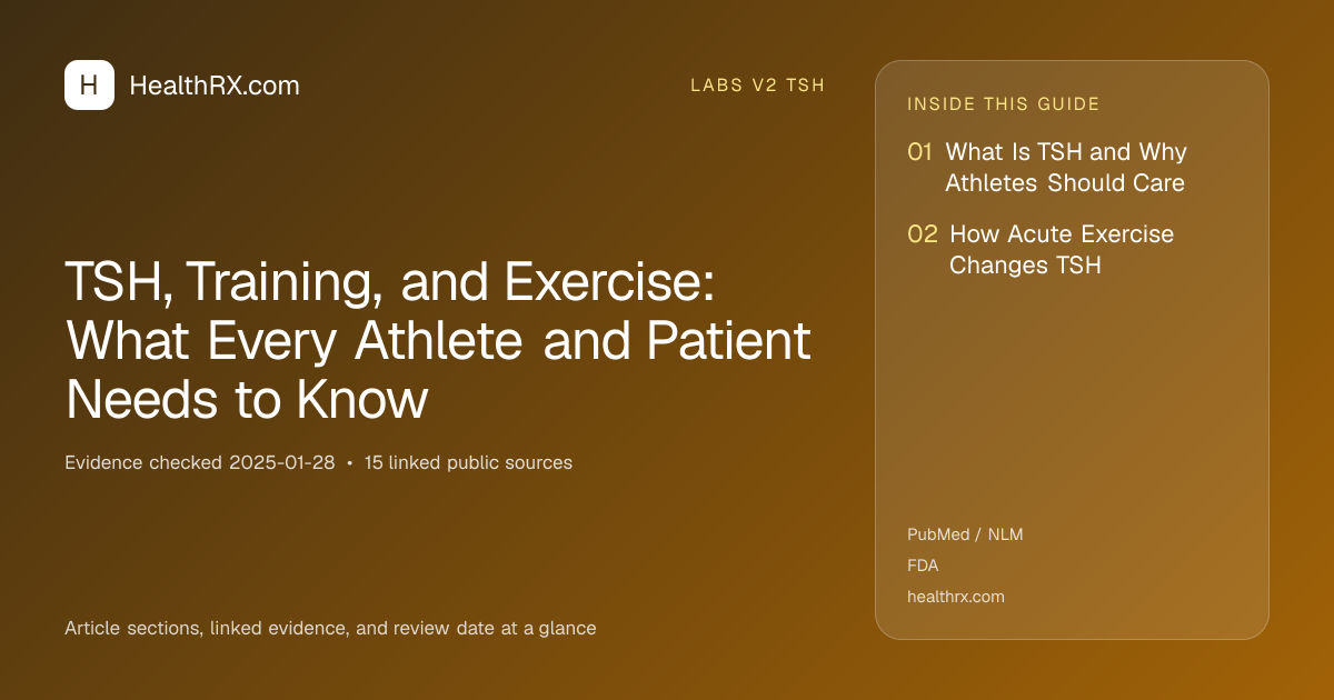 Evidence overview for TSH, Training, and Exercise: What Every Athlete and Patient Needs to Know