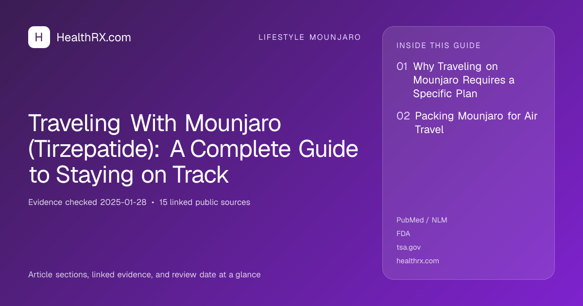 Evidence overview for Traveling With Mounjaro (Tirzepatide): A Complete Guide to Staying on Track