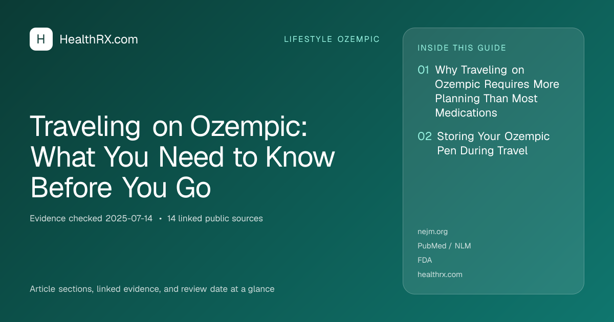 Evidence overview for Traveling on Ozempic: What You Need to Know Before You Go