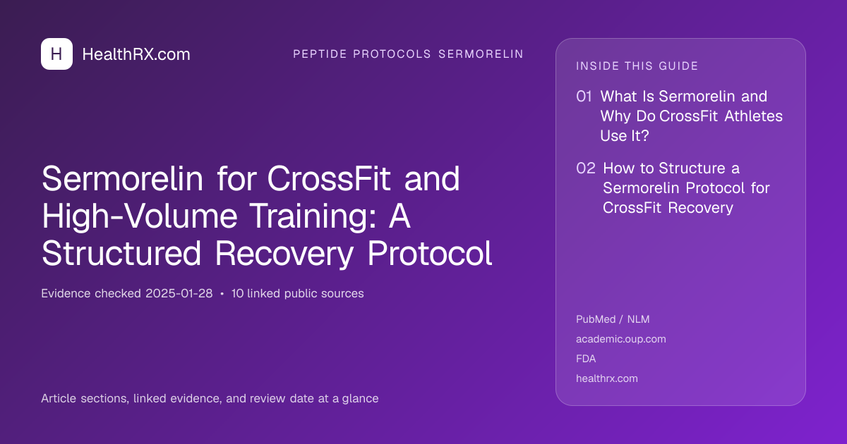 Evidence overview for Sermorelin for CrossFit and High-Volume Training: A Structured Recovery Protocol