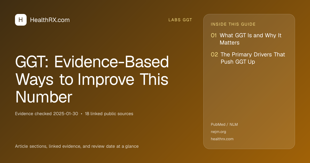 Evidence overview for GGT: Evidence-Based Ways to Improve This Number