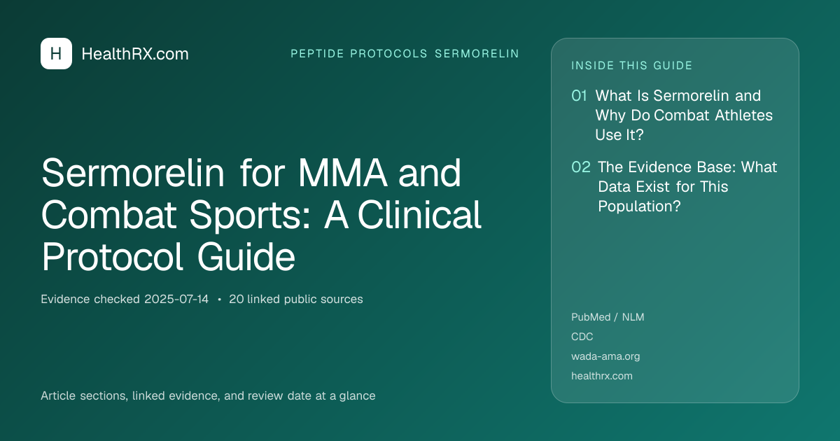 Evidence overview for Sermorelin for MMA and Combat Sports: A Clinical Protocol Guide