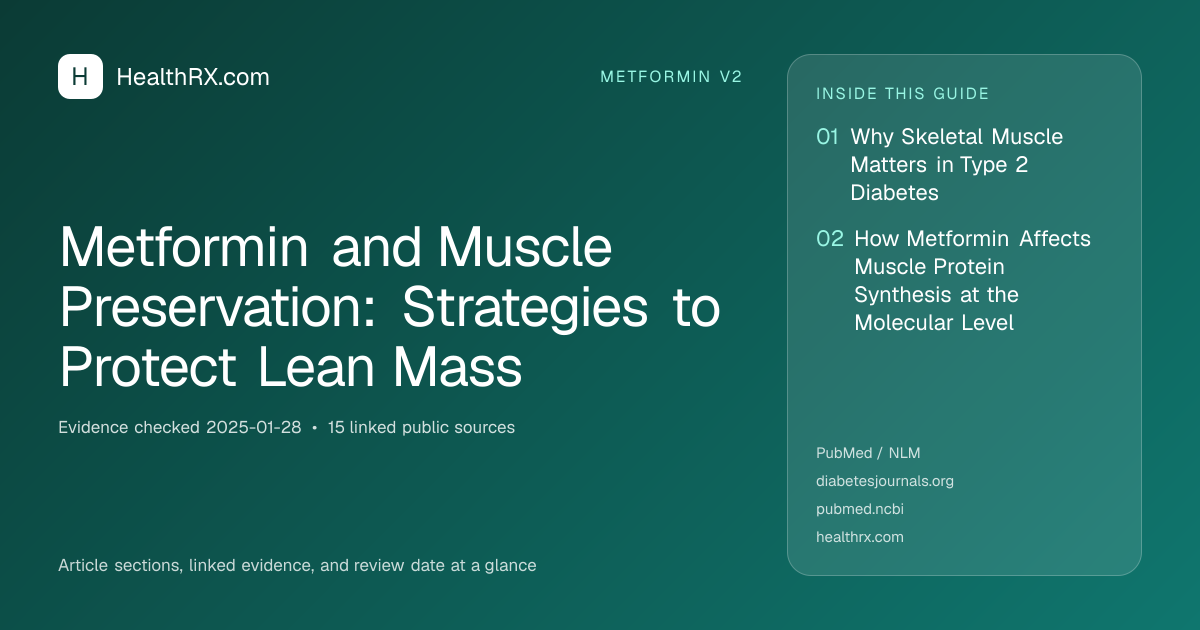 Evidence overview for metformin v2: Metformin and Muscle Preservation: Strategies to Protect Lean Mass