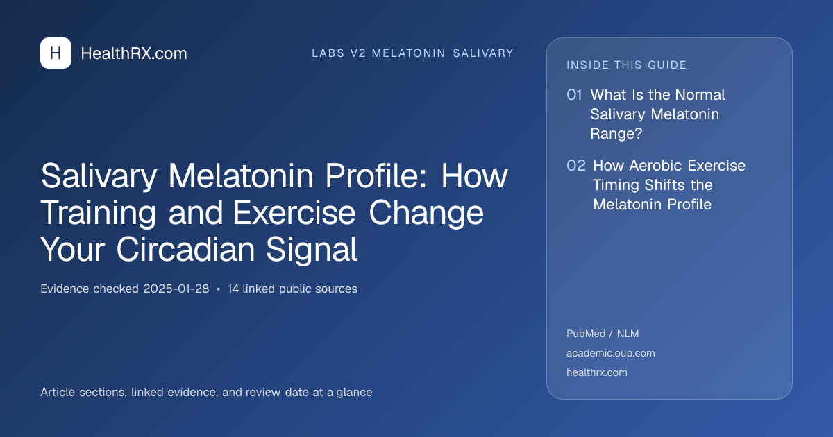 Evidence overview for Salivary Melatonin Profile: How Training and Exercise Change Your Circadian Signal