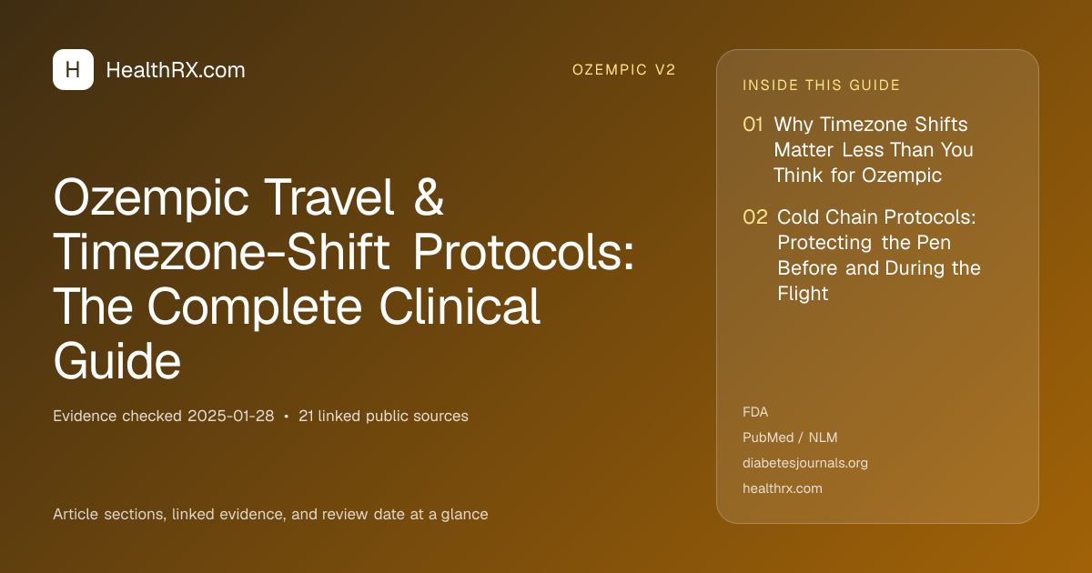 Evidence overview for Ozempic Travel & Timezone-Shift Protocols: The Complete Clinical Guide