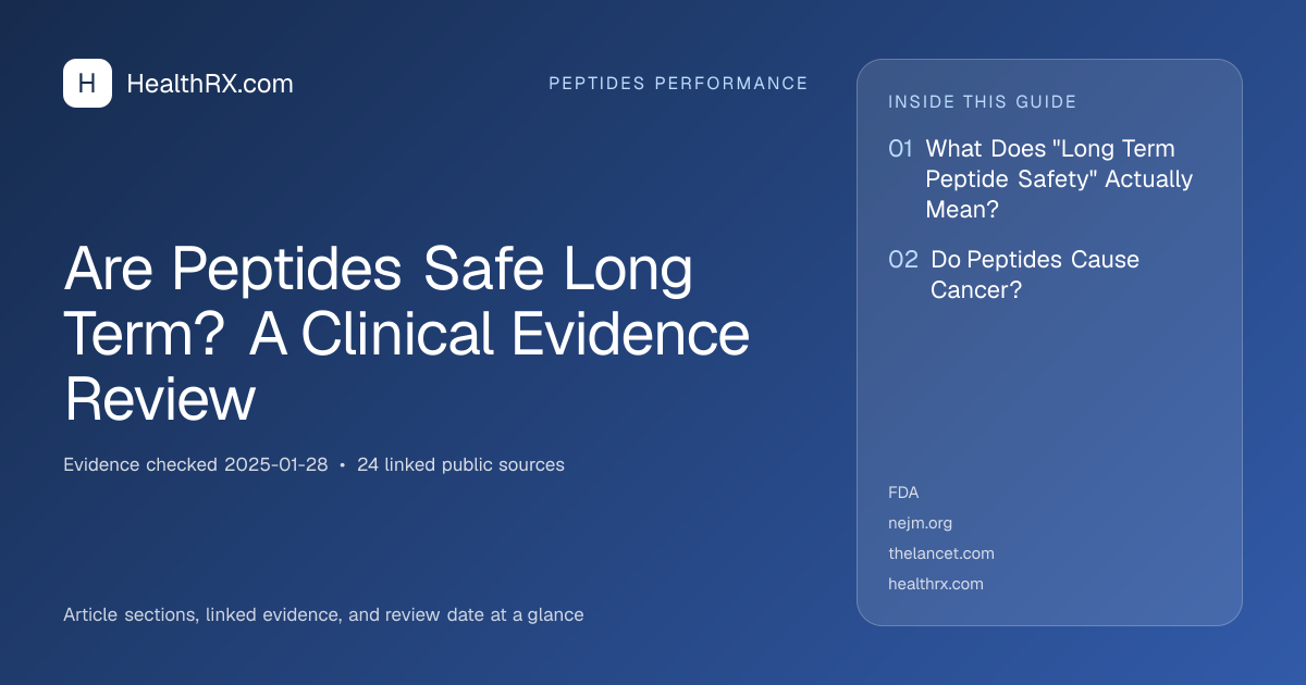 Evidence overview for Are Peptides Safe Long Term? A Clinical Evidence Review
