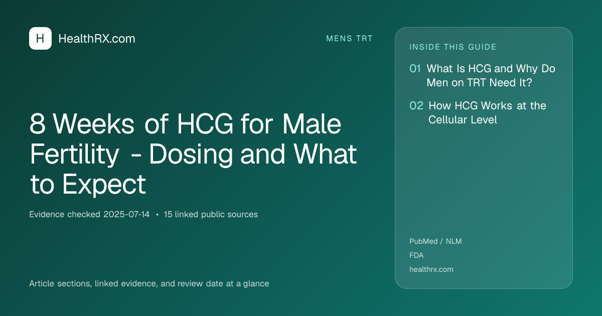 Evidence overview for 8 Weeks of HCG for Male Fertility - Dosing and What to Expect