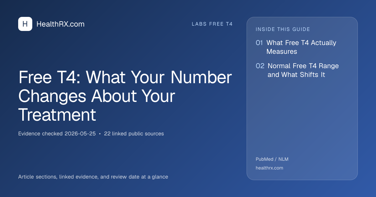 Evidence overview for Free T4: What Your Number Changes About Your Treatment