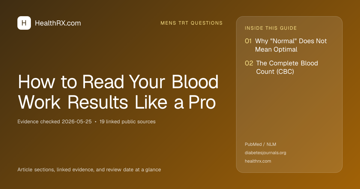 Evidence overview for How to Read Your Blood Work Results Like a Pro