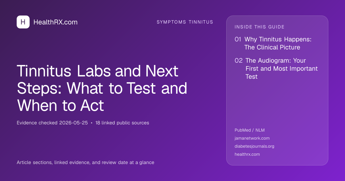 Evidence overview for Tinnitus Labs and Next Steps: What to Test and When to Act