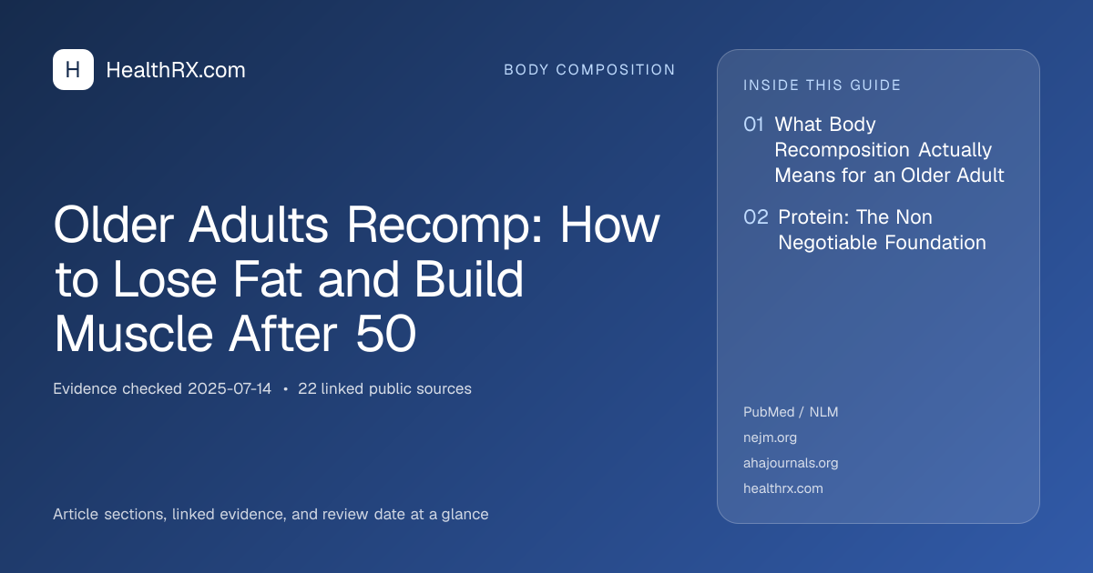 Evidence overview for Older Adults Recomp: How to Lose Fat and Build Muscle After 50