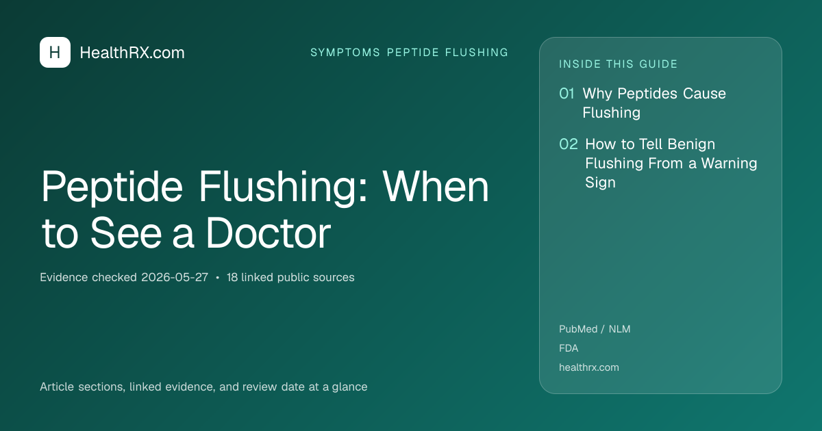 Evidence overview for Peptide Flushing: When to See a Doctor