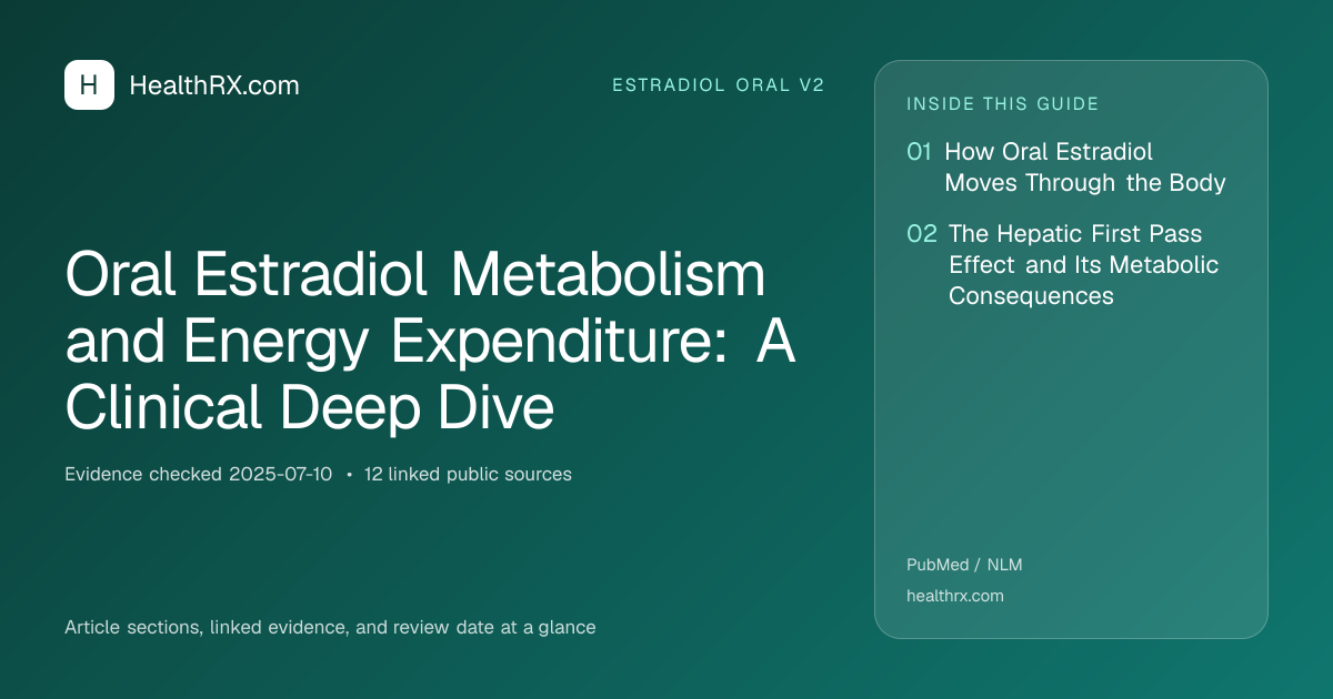 Evidence overview for Oral Estradiol Metabolism and Energy Expenditure: A Clinical Deep Dive