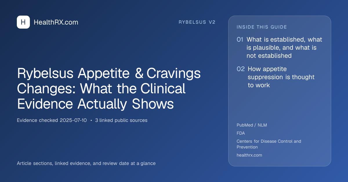 Evidence overview for Rybelsus Appetite & Cravings Changes: What the Clinical Evidence Actually Shows