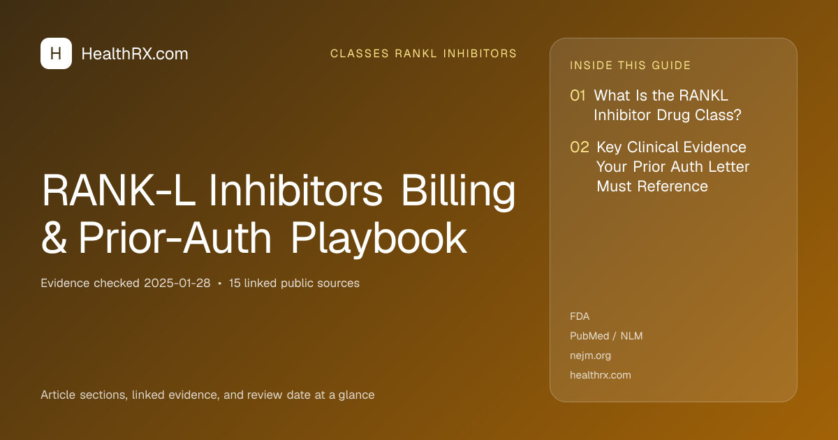 Evidence overview for classes rankl inhibitors: RANK-L Inhibitors Billing & Prior-Auth Playbook