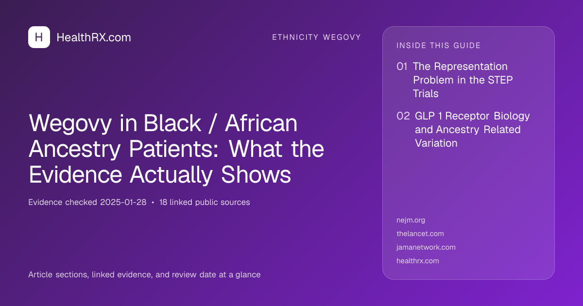 Evidence overview for Wegovy in Black / African Ancestry Patients: What the Evidence Actually Shows