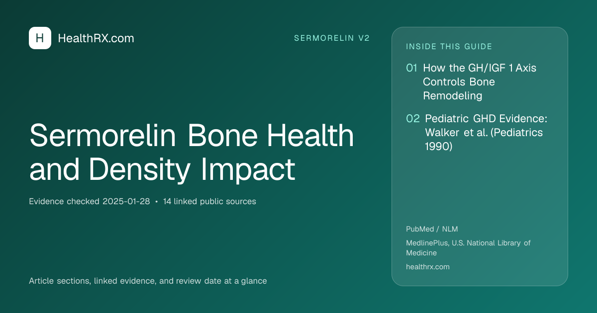 Evidence overview for Sermorelin Bone Health and Density Impact