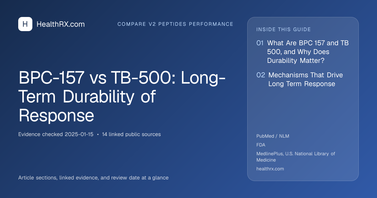 Evidence overview for BPC-157 vs TB-500: Long-Term Durability of Response