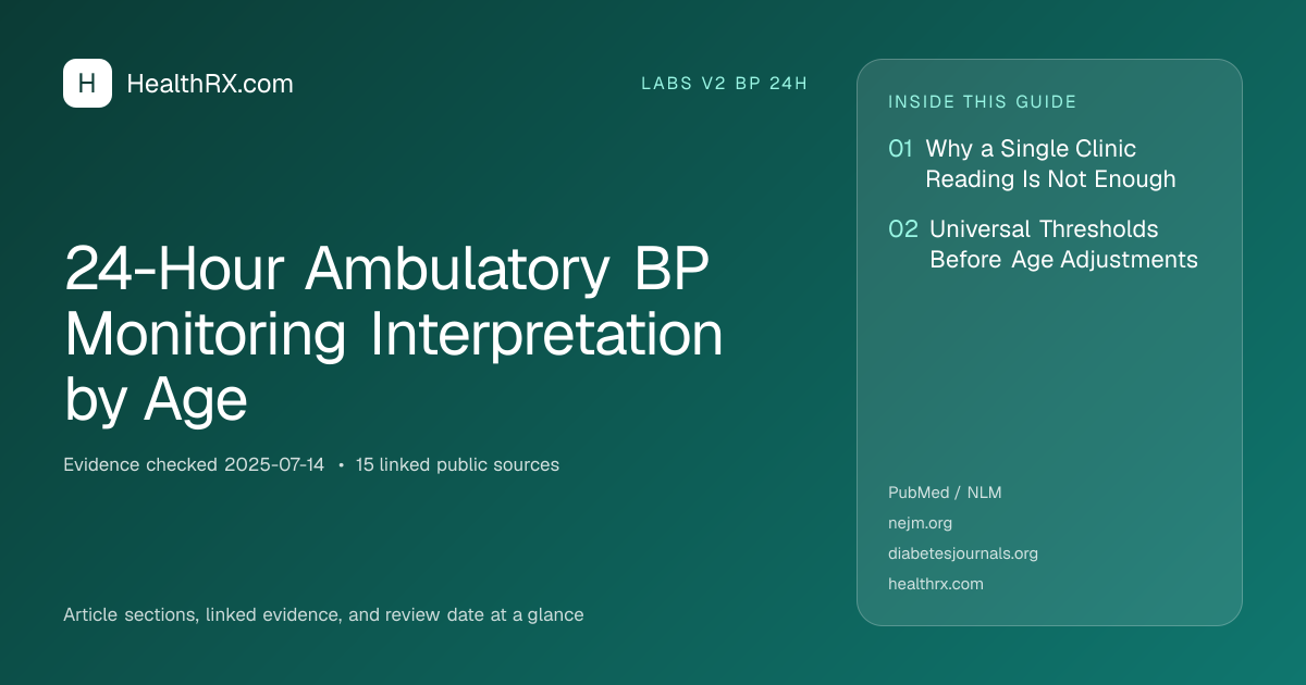 Evidence overview for 24-Hour Ambulatory BP Monitoring Interpretation by Age