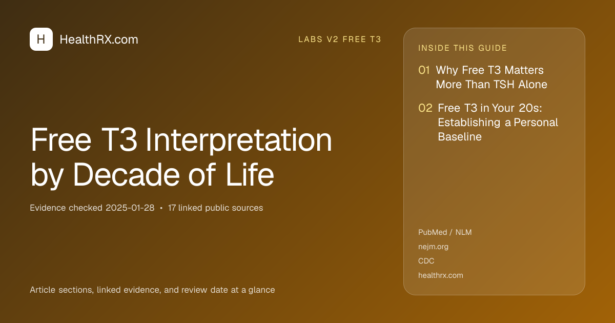 Evidence overview for Free T3 Interpretation by Decade of Life