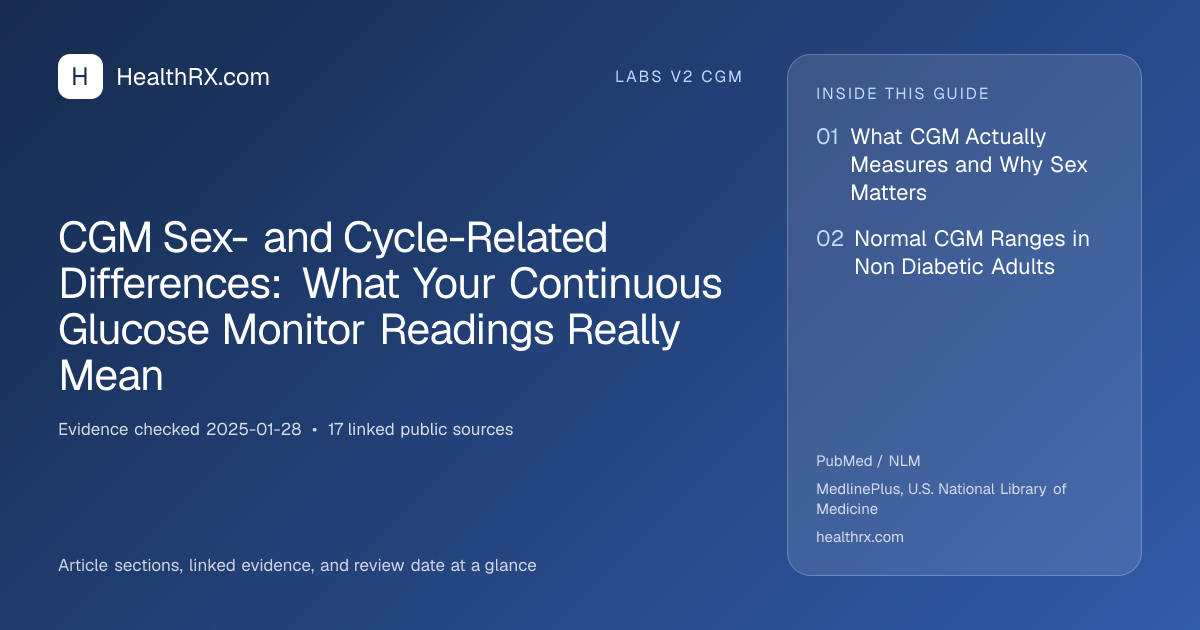 Evidence overview for CGM Sex- and Cycle-Related Differences: What Your Continuous Glucose Monitor Readings Really Mean