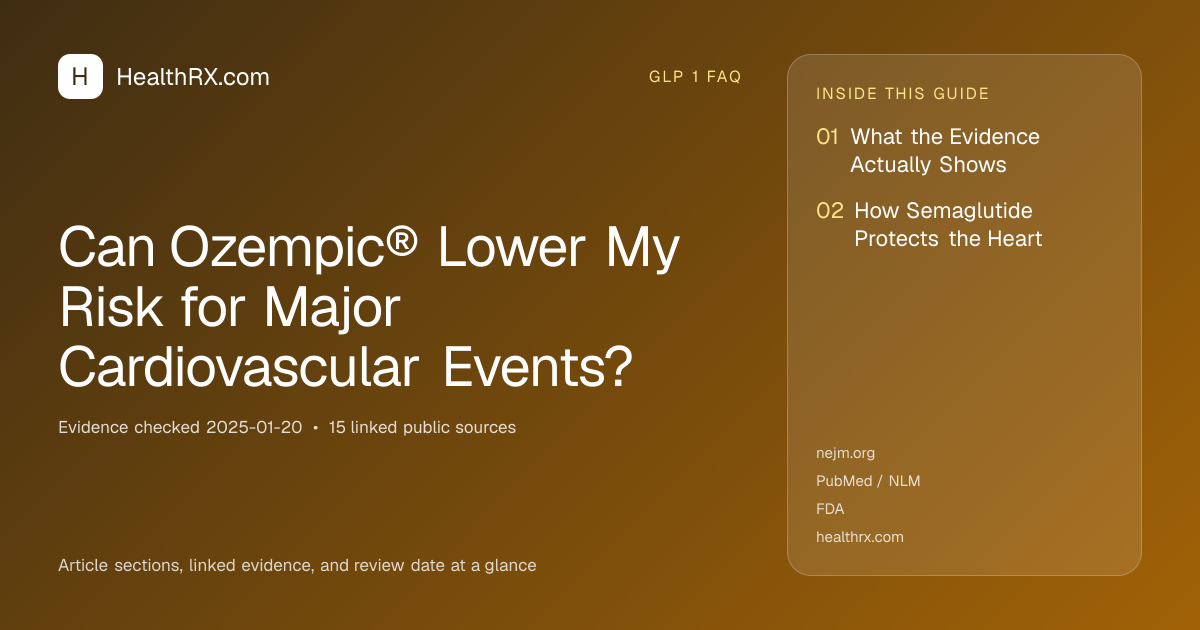 Evidence overview for Can Ozempic® Lower My Risk for Major Cardiovascular Events?