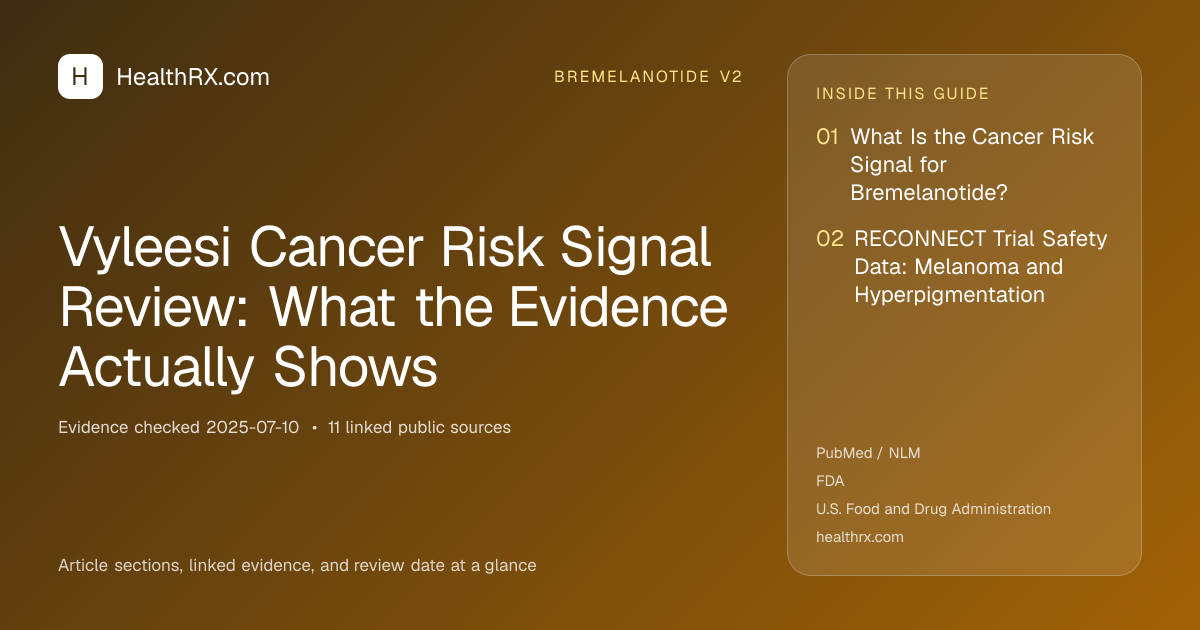Evidence overview for Vyleesi Cancer Risk Signal Review: What the Evidence Actually Shows