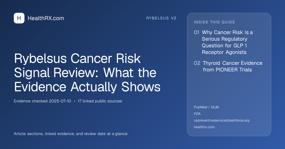 Evidence overview for Rybelsus Cancer Risk Signal Review: What the Evidence Actually Shows