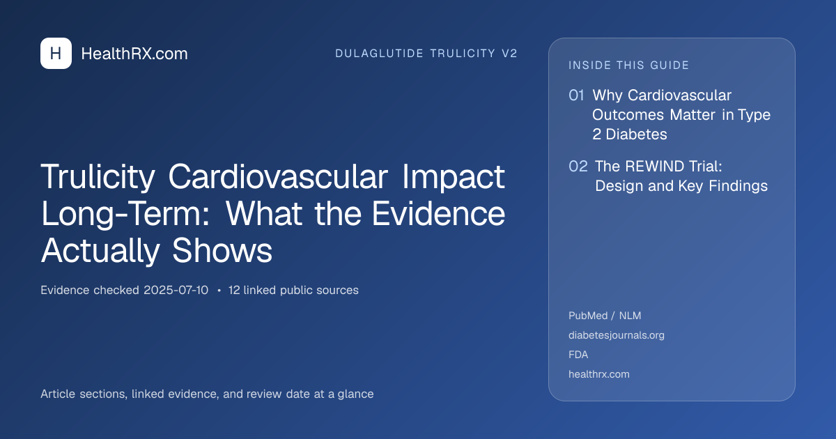 Evidence overview for Trulicity Cardiovascular Impact Long-Term: What the Evidence Actually Shows