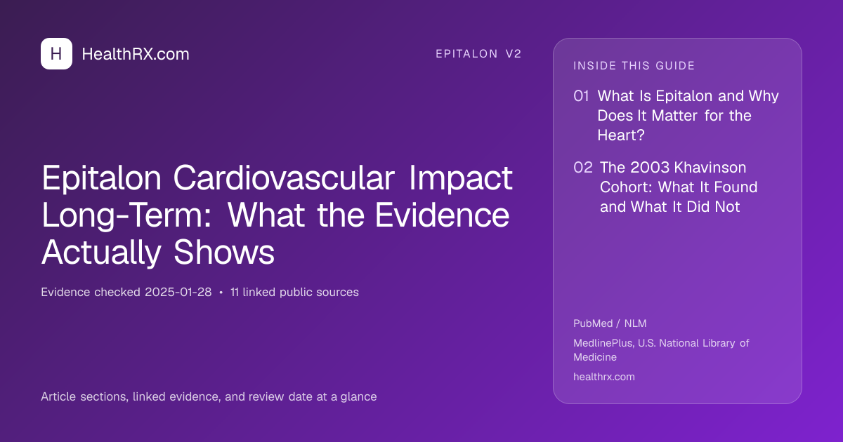 Evidence overview for Epitalon Cardiovascular Impact Long-Term: What the Evidence Actually Shows