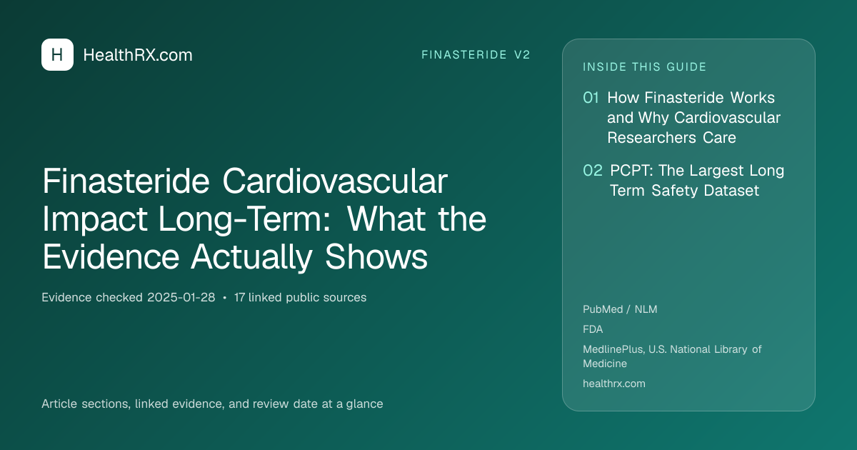 Evidence overview for Finasteride Cardiovascular Impact Long-Term: What the Evidence Actually Shows