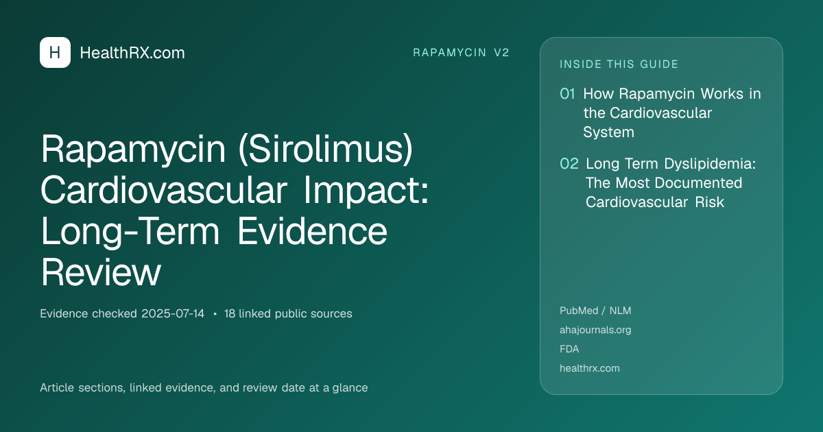 Evidence overview for rapamycin v2: Rapamycin (Sirolimus) Cardiovascular Impact: Long-Term Evidence Review