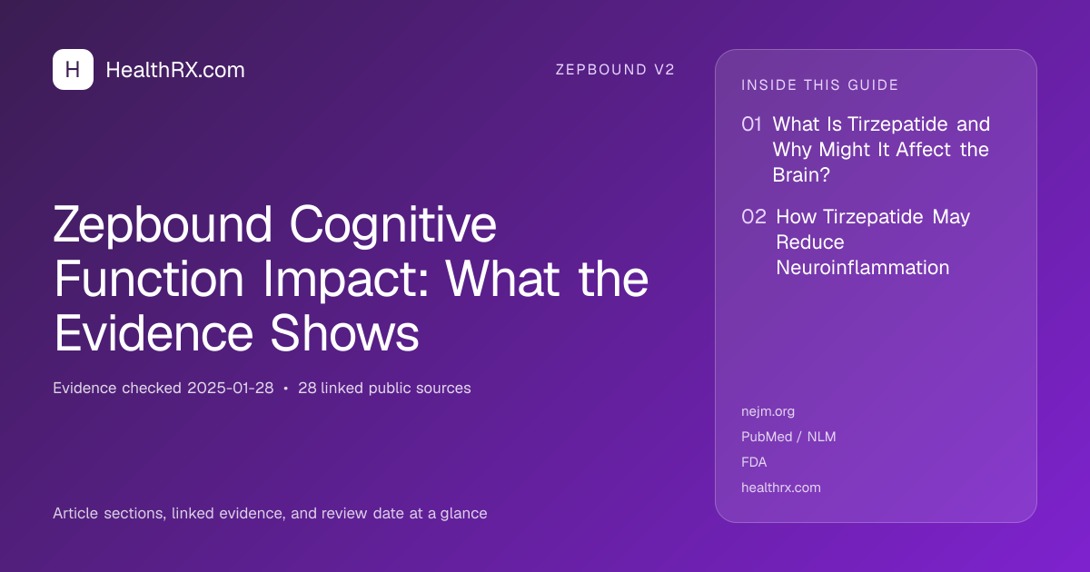 Evidence overview for Zepbound Cognitive Function Impact: What the Evidence Shows
