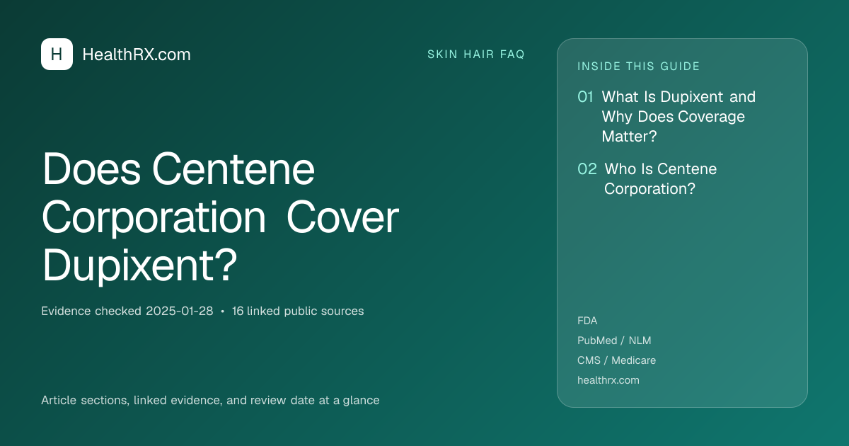 Evidence overview for Does Centene Corporation Cover Dupixent?