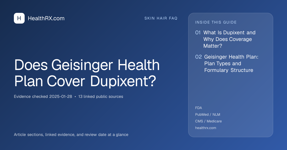 Evidence overview for Does Geisinger Health Plan Cover Dupixent?